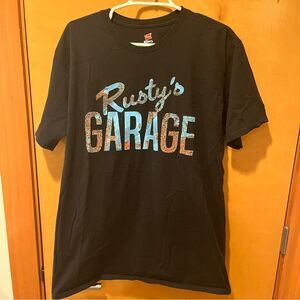 Hanes Rusty’s garage mens t-shirt xxl black